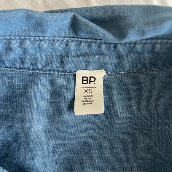 BP Denim Button-Down Long-Sleeve Shirt. Western Style. Size XS. 98% Cotton - Picture 10 of 11